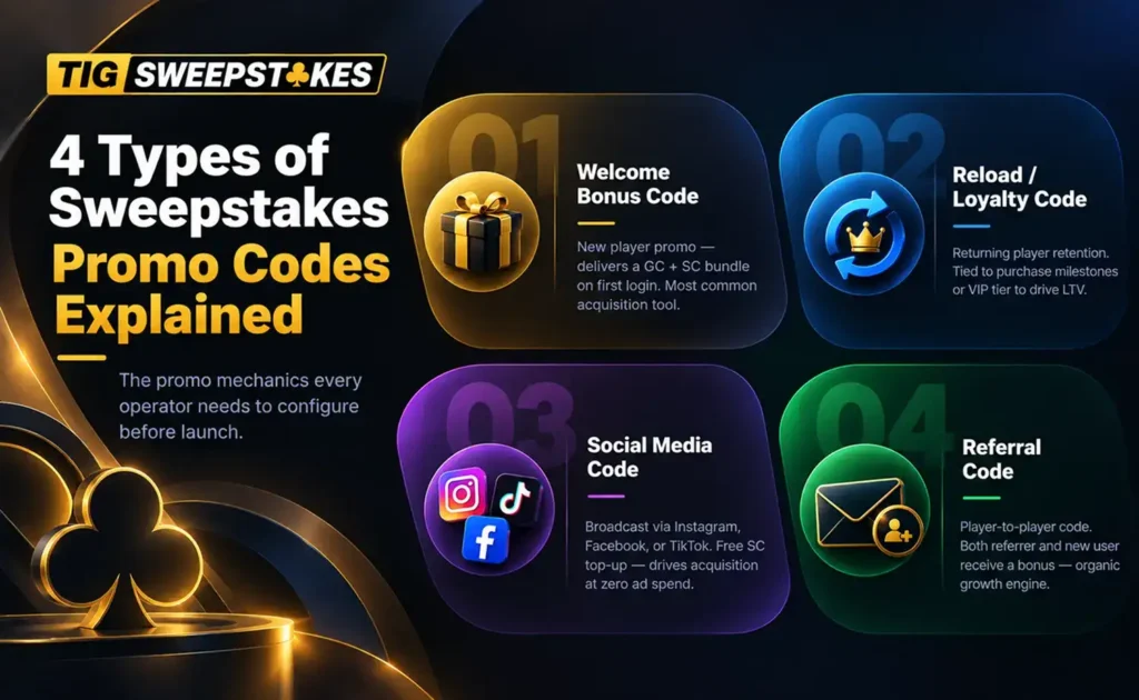 4 types of sweepstakes promo codes explained
